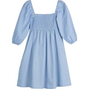 Maison Me Celine Smocked Dress - Blue - XL